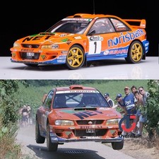 SunStar 1: 18 Subaru Leopard S5 ADAC WRC99 Rally Racing Alloy Car Model