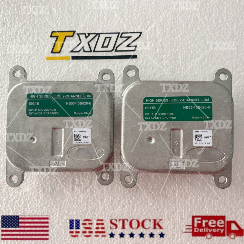 2x OEM for 16-19 Ford Explorer LED Headlight Module 2-Channel LDM HB53-13B626-B