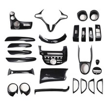 For Honda Fit Ge6 Ge8 2008-2013 Abs Carbon Fiber Interior Trims Stickers