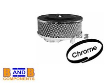 VW CHROME ROUND PANCAKE AIR FILTER T1 BEETLE T2 TRANSPORTER CAMPER A451
