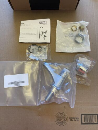 Chicago Faucets 333-665PSHABCP Chrome Single Hole Bathroom Faucet - Picture 2 of 4