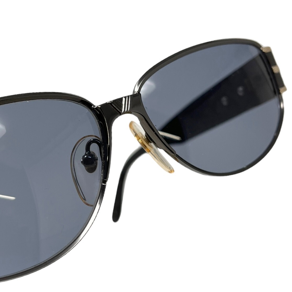 Yves Saint Laurent vintage YSL logo iniziale tonalità occhiali da sole plastica blu RankAB