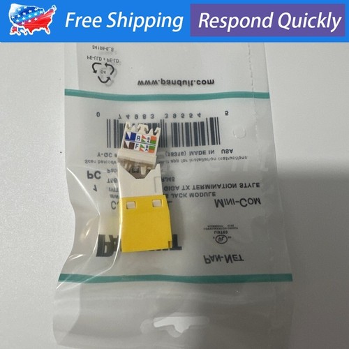 50PCS NEW For Panduit Giga TX Cat6 jack CJ688TGYL CJ688TGIW CJ688TGGR CJ688TGRD - Afbeelding 28 van 54
