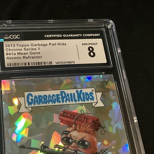 Garbage Pail Kids 2013 Chrome 1 #Atomic 41a Mean Gene NM/MINT CGC (8015) 8 - Picture 3 of 3