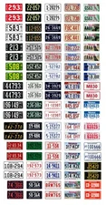 1/25 scale model car assorted USA Arkansas license plates state tags