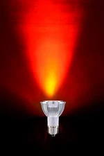 LED PAR20 120V 8W = 50W , Red Color Non-Dimmable E26 Medium Base Light Bulb