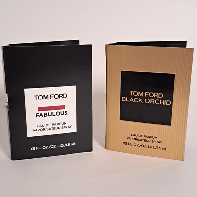 Tom Ford Black Orchid Fabulous Eau de Parfum Sample Vial Lot 1.5 ml 0.05 oz