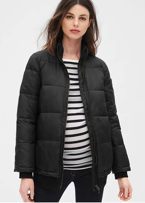Gap XS Maternity ColdControl Lightweight Puffer Coat XS 0 2 NWT image 3