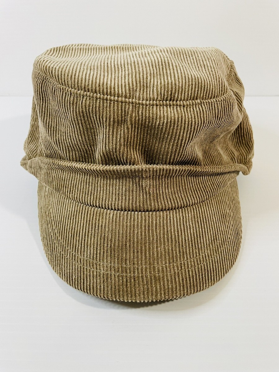 限定 スタカリ Corduroy News Boy Cap Lsize Corduroy Newsboy Busboy Field Cap Hat Brown Unisex Size 7