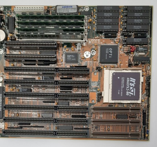 Carte mère rétro Shuttle HOT-419VZ VLB ISA 486 + IT's ST486DX2 80MHz + 16Mo RAM - Photo 3/3