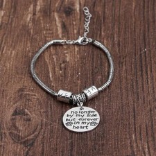 New Pet Memory Paw Print Bracelet Forever in my Heart Cat Dog Loss Memory