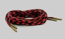 Black and Red Boot Laces Guaranteed for Life 550 Paracord Steel Tip