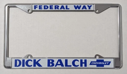 Dick Balch Chevrolet License Plate Frame - Federal Way WA Chevy Performance