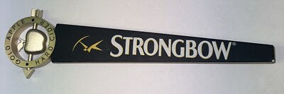 Strongbow Gold Apple Hard Cider Beer Tap Pull Handle 12'' Tall Black, Gold