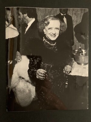 BETTE DAVIS - Seltenes Original VINTAGE Pressefoto von RALPH DOMINGUEZ