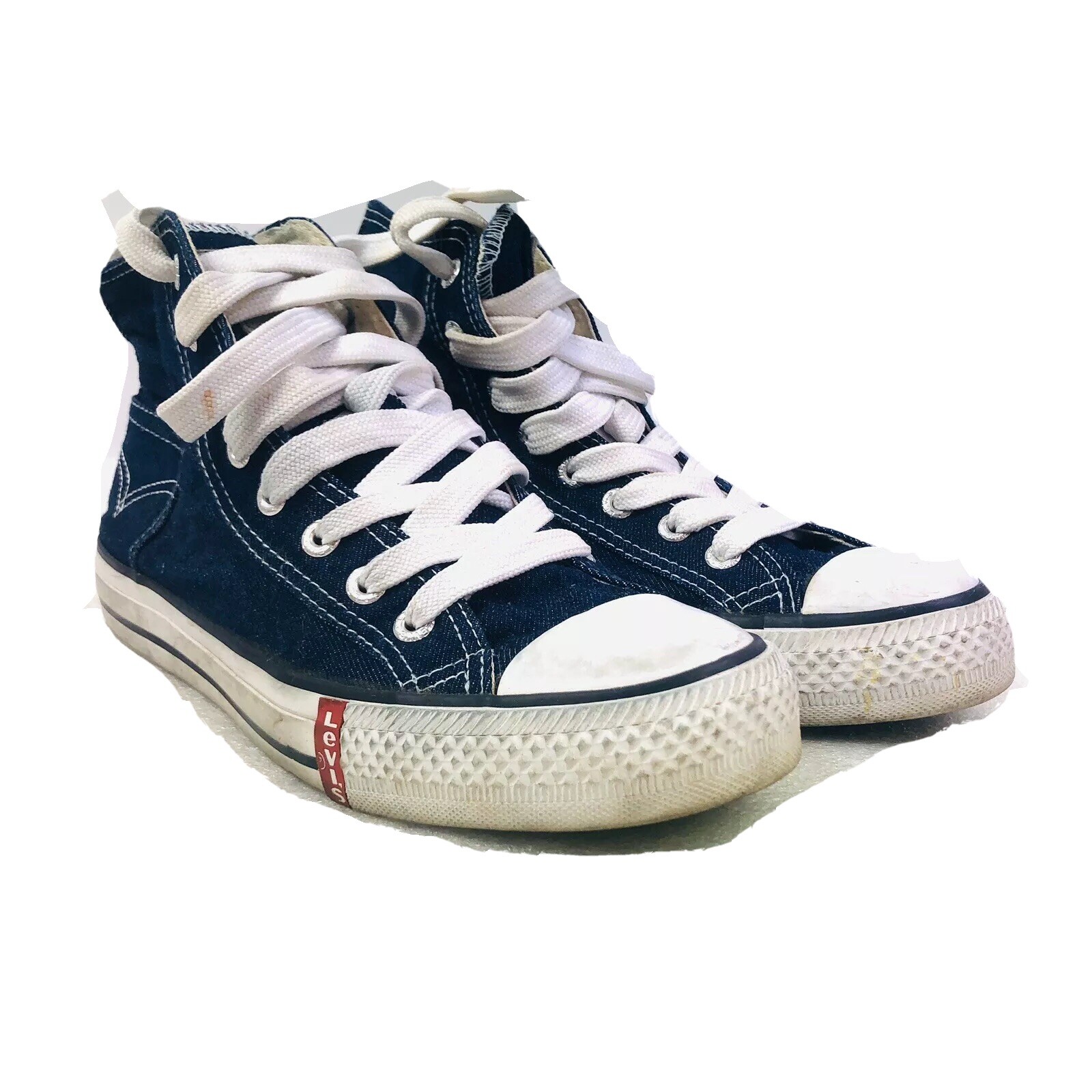 levi's high top canvas shoes