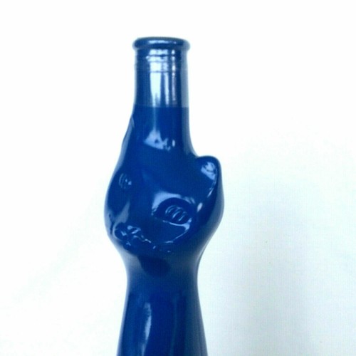 1 Figural Happy Cat Empty Wine Bottle German Reisling with Cork COLOR CHOICE - Picture 19 of 59