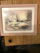 a vintage oak framed print by
