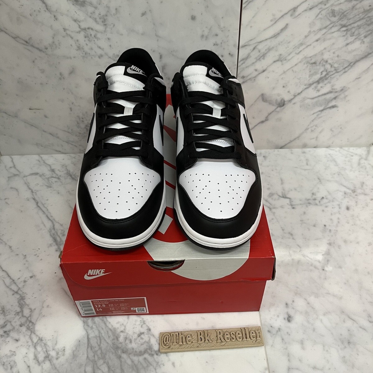 Size 12.5 - Nike Men's Dunk Low 'Panda' Sneaker DD1391-100