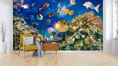 3D Nice Sea World ZHU479 Wallpaper Wall Mural Removable Self-adhesive Ann