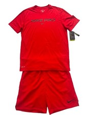 Image of Nike Pro Dri-Fit T-Shirt And Shorts SET Mens Size MEDIUM M Gym Summer Wear