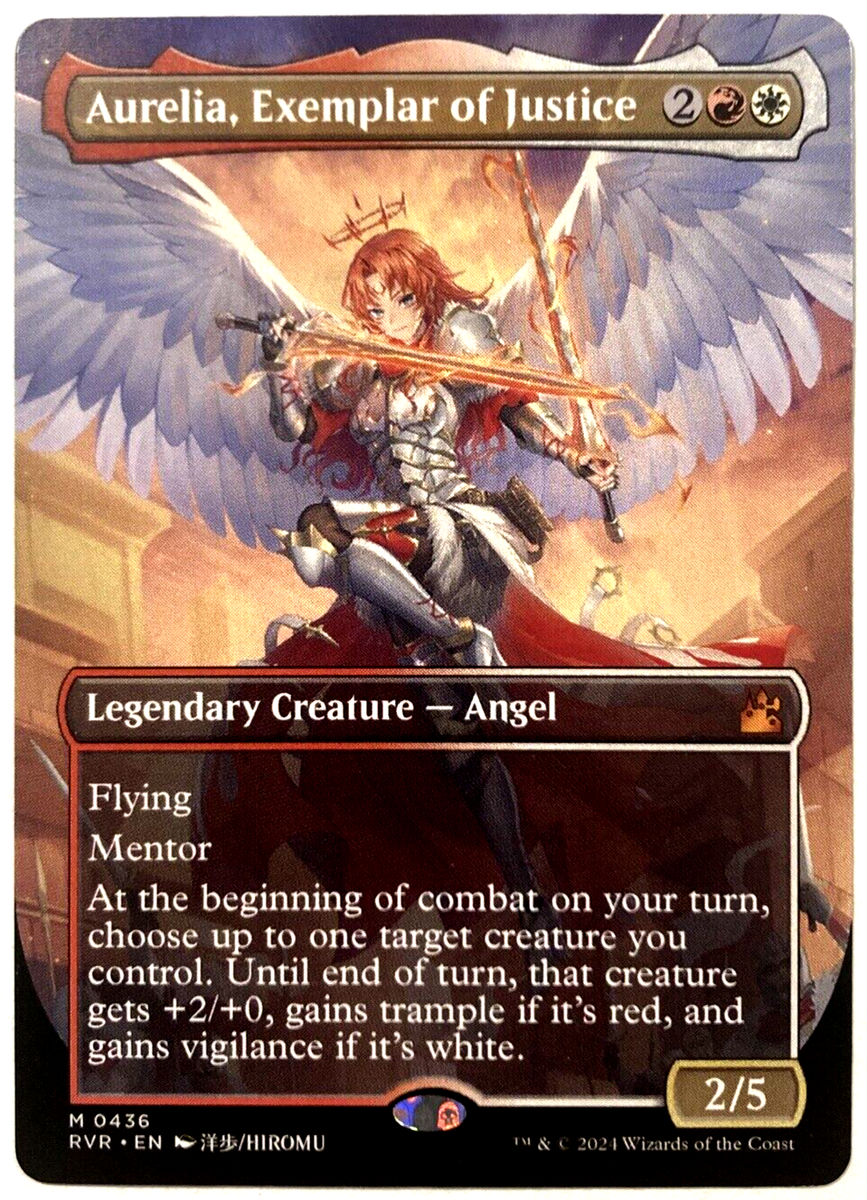 MTG ReFa PER－L1414 MTG Aurelia, Exemplar of Justice ANIME BORDERLESS Ravnica