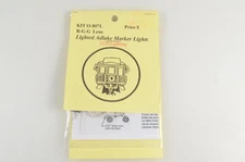 Tomar O Scale LED Lighted Adlake Marker Lights Red-Green-Green - O-807L