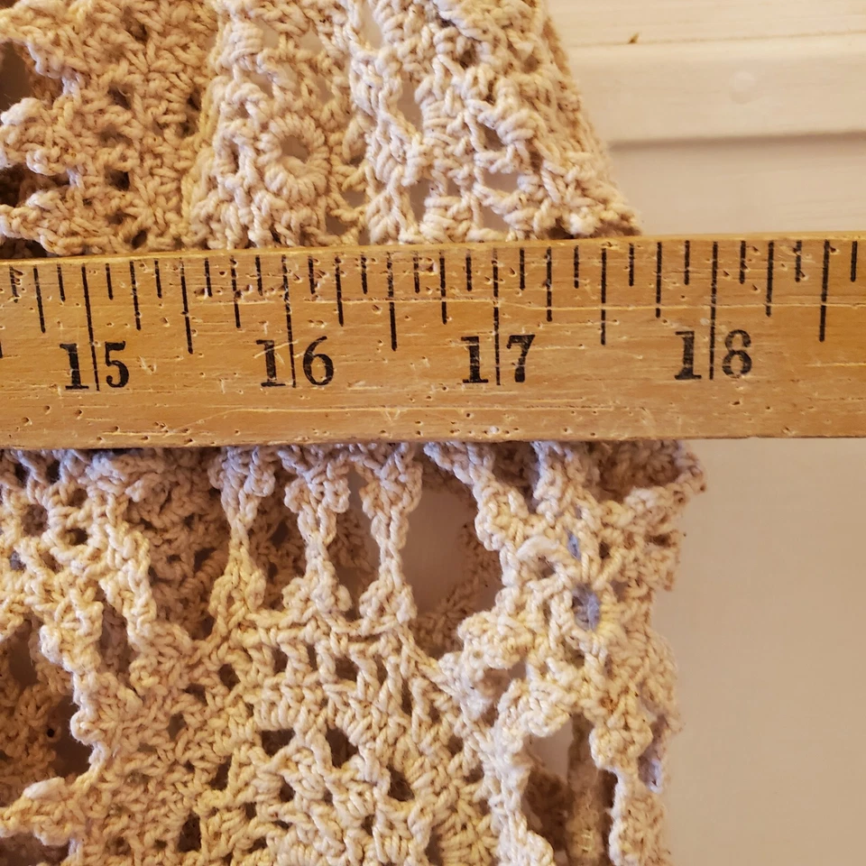 Chaleco De Colección Deborah Wiley California Crochet Boho Verano Mujer Talla Grande Foto 4 de 4