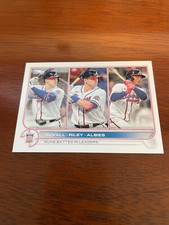 2022 Topps #181 NL RBI Leaders (Adam Duvall / Austin Riley / Ozzie Albies)