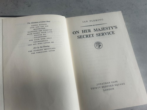 On Her Majesty's Secret Service FIRST EDITION 1963 DJ Ian Fleming James Bond 007 - Picture 9 of 17