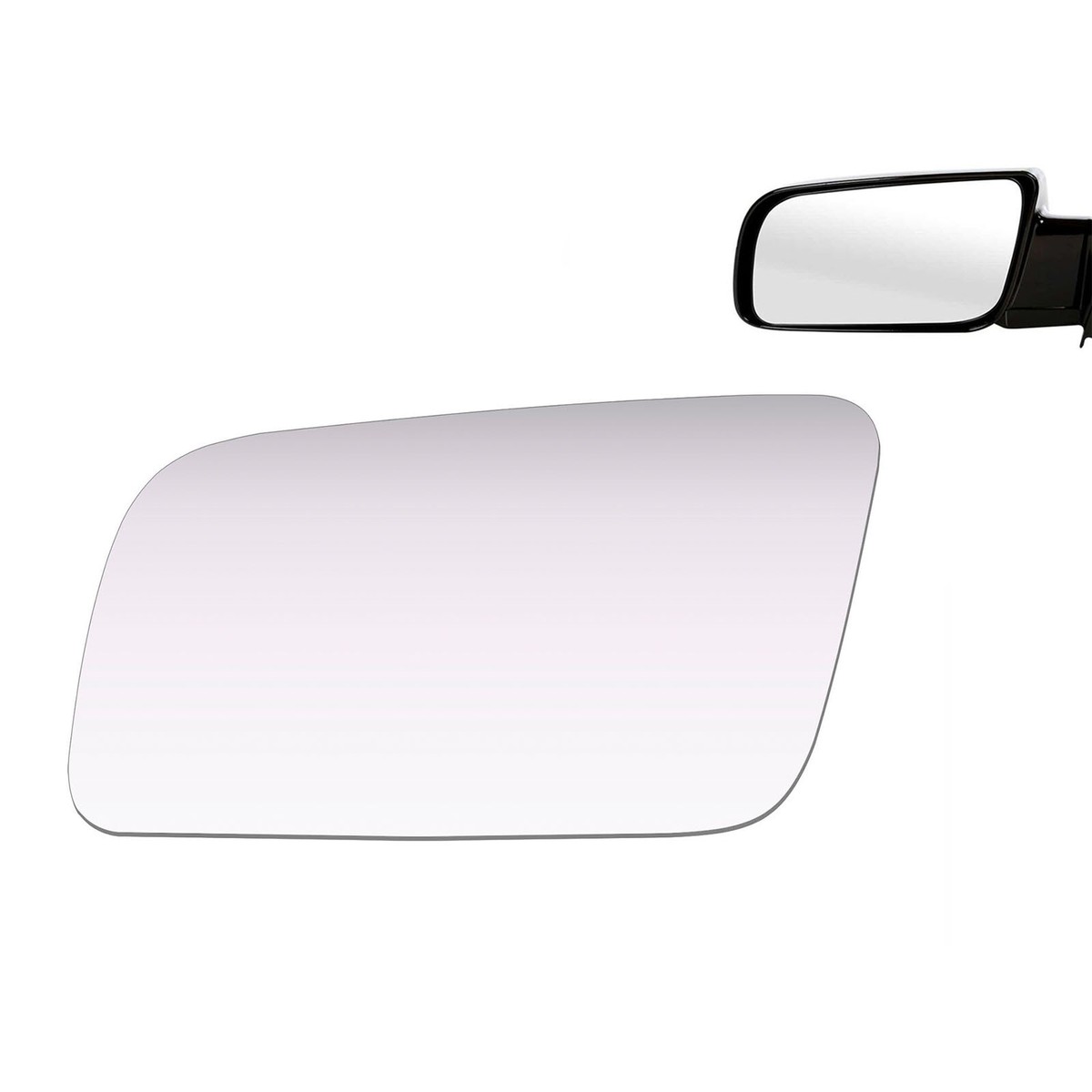 Driver Left Side Mirror Glass With Adhesive For GMC C/K 1500 2500 3500 Pickup 1992-2000 – WLLW - View #2