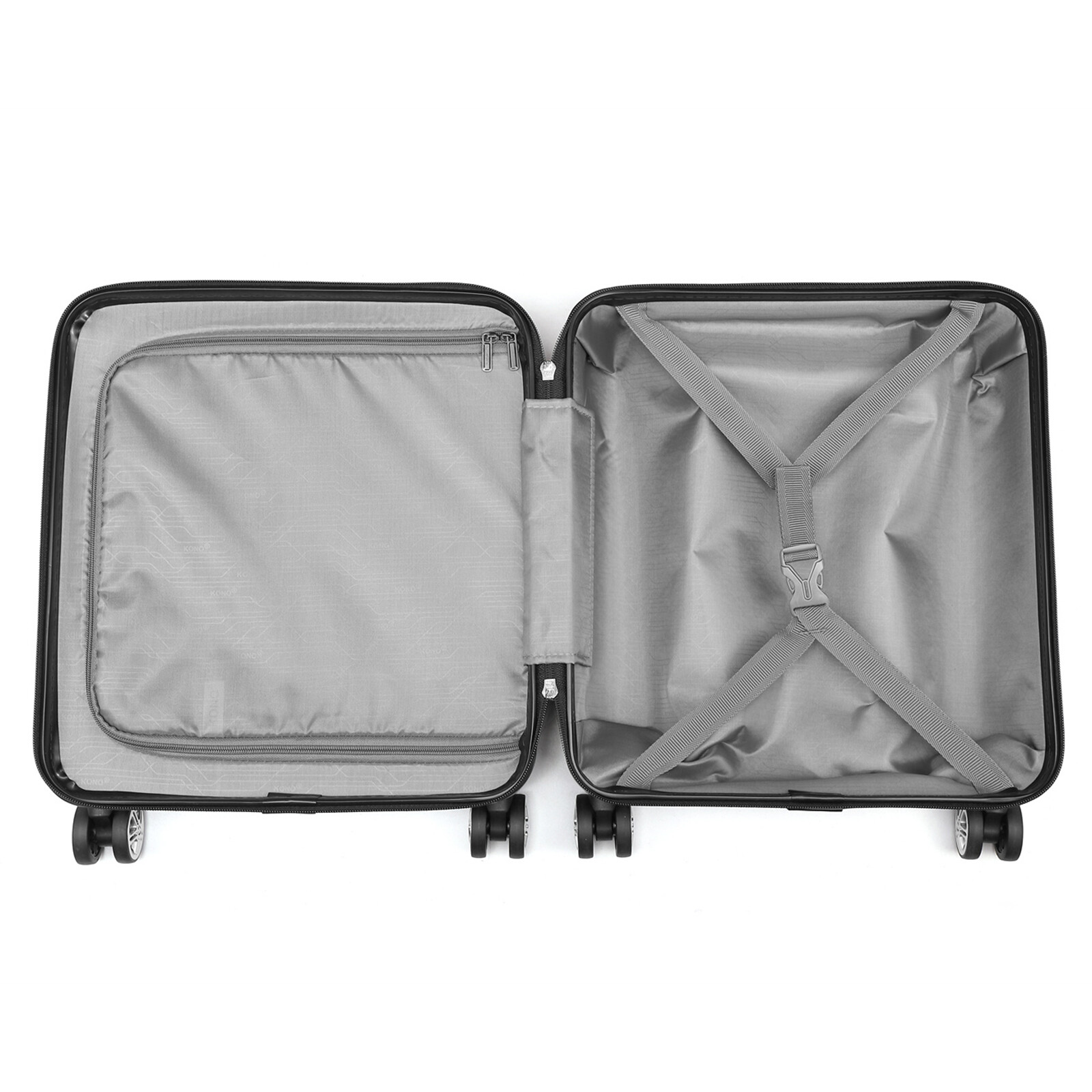 Small Underseat Case ABS Hard Suitcase 4 Wheels Cabin Carry On Hand