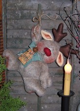 Primitive Patti's Ratties Christmas Randolph Reindeer Doll Paper Pattern 247