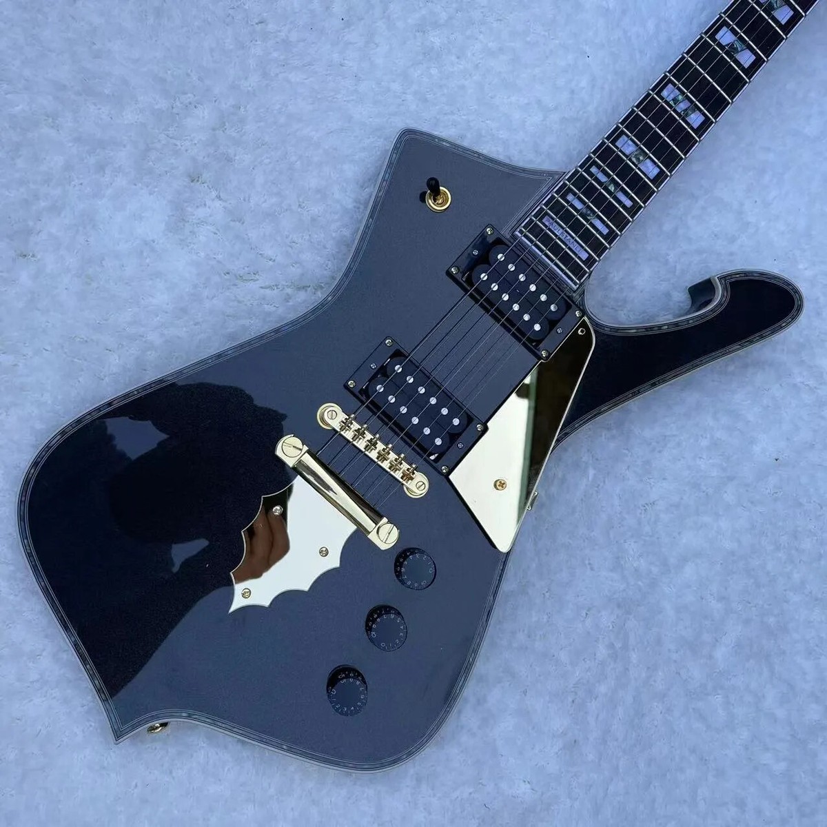 Custom KISS Paul Stanley Electric Guitar with Abalone Binding | eBay