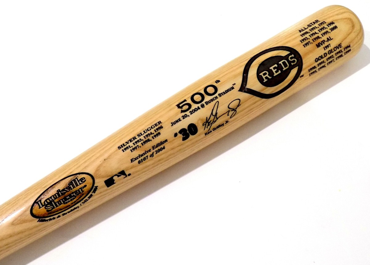 Ken Griffey HOF 500th HR Louisville Slugger 2004 Reds Stat Bat #'d  107/2004 - Main Image