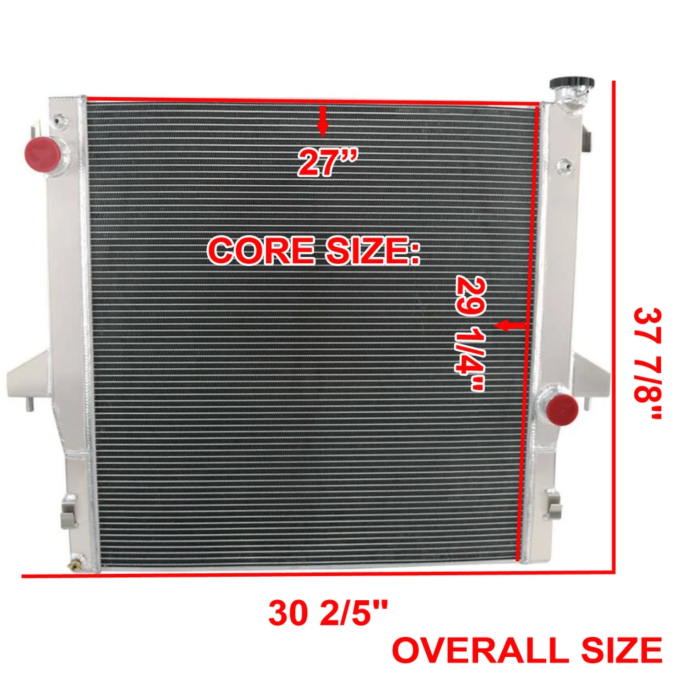 2711 Aluminum Radiator For 03-2009 Dodge Ram 2500 3500 5.9L 6.7L Cummins Diesel Foto 2 de 4