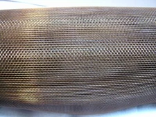 Mesh Brass Woven Wire Mesh/Screen 6-foot 3 inches x 28 inches Wide. 14 x 16 Mesh