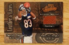 2002 Absolute Memorabilia Leather and Laces LL19 David Terrell Football 192/250