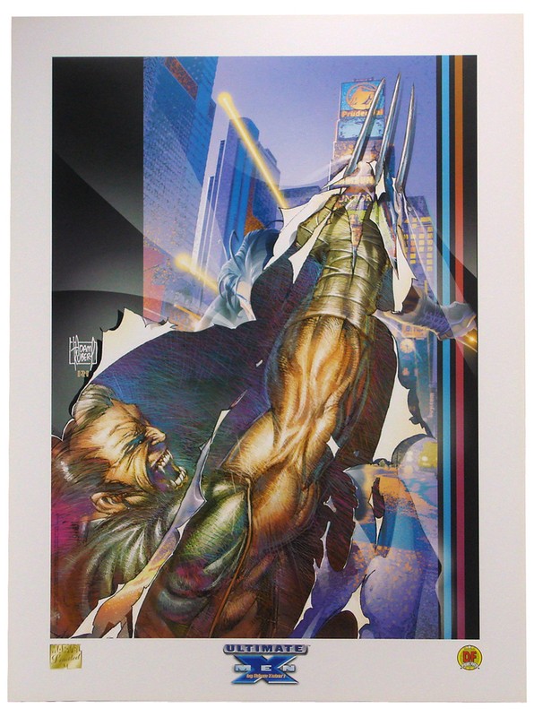 Ultimate X-Men Lithograph Wolverine by artist Adam Kubert Marvel Comics Xmen