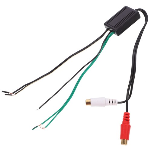 Horn Cable Adapter Line Output Converter for Amp Speaker Vehicle Rca
