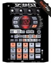 Roland SP - 404SX Skins | Nero | Decalcomania protettiva | StyleFlip Skins
