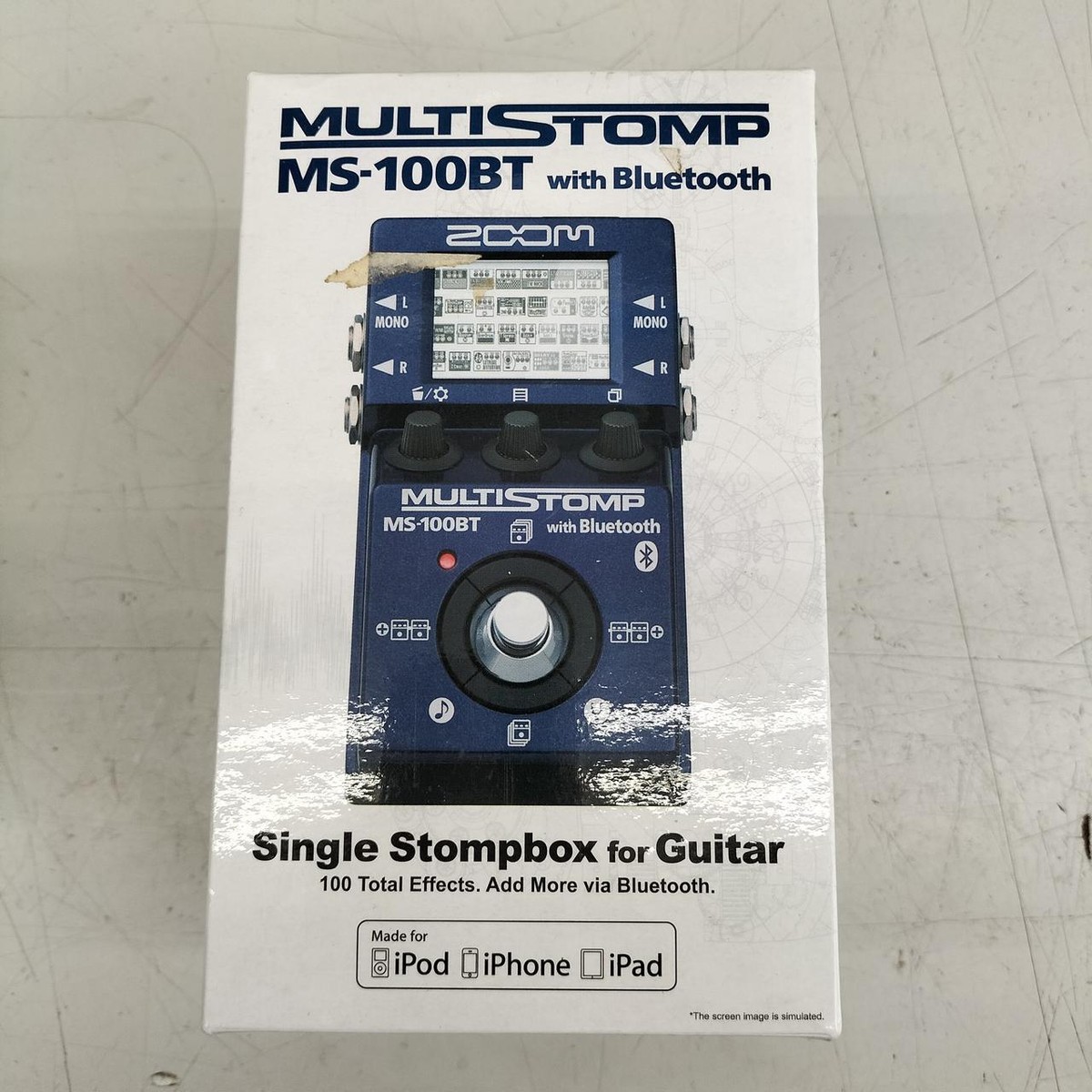 Zoom MS-100BT MultiStomp with Bluetooth Guitar Multi-Effects Pedal