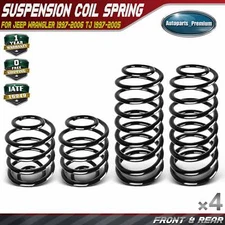 4x Coil Springs for Jeep Wrangler 1997-2006 TJ 1997 1998-2005 Front & Rear Side 