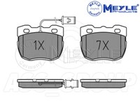 Meyle Bremsbelagsatz, Vorderachse Mit Anti Quietsch Platte 025 214 5918/W