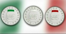 Italia 2021 5 euro NUTELLA 3 monete argento Trittico Cofanetto Unico. 