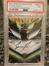 2023 Bowman Inception - Autographs Gold Foil #BPA-ES Ethan Salas /50 PSA 9 🔥