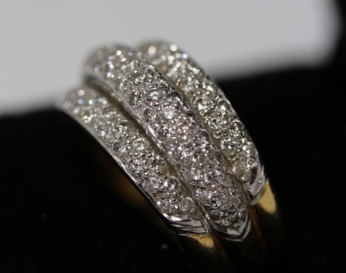 Fabulous Vintage 18CT Yellow Gold 1.4ct Pave Diamond Ring 13.3g RRV $11,400.00 - Picture 10 of 24