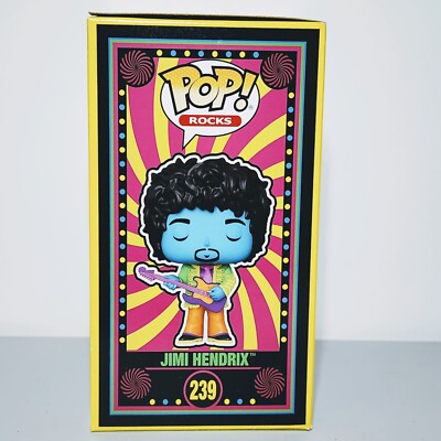 Funko Pop Rocks - Jimi Hendrix #239 (Blue) Black Light Funko Shop