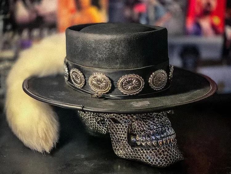 Unisex Pork Pie Top Hat Wool Hat Jazz Hat Wide-Brimmed Fashion
