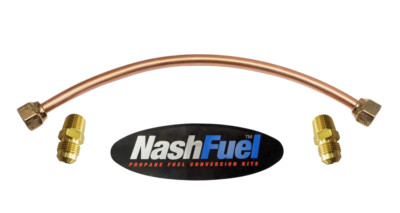 1/2'' SAE Flare Copper Tubing Propane Heavy Duty Choose Length 3/8'' NPT LPG